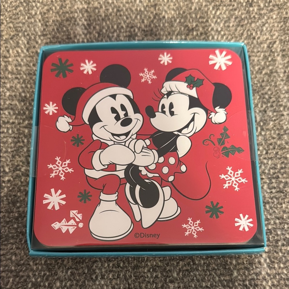 Disney Holiday Mickey and Minnie Coasters NEW in package